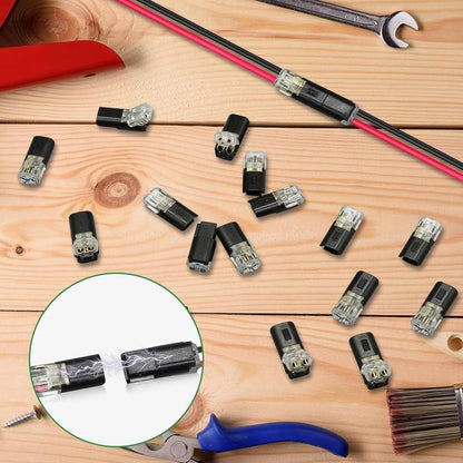 Wire Connector Set Tool-Free Snap-In Solid & Stranded