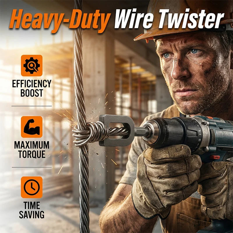 Wire Twister Universal Hex Shank Hardened Steel