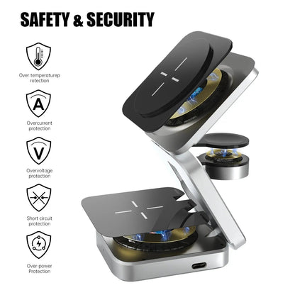 Wireless Charger 3-in-1 Foldable USB-C