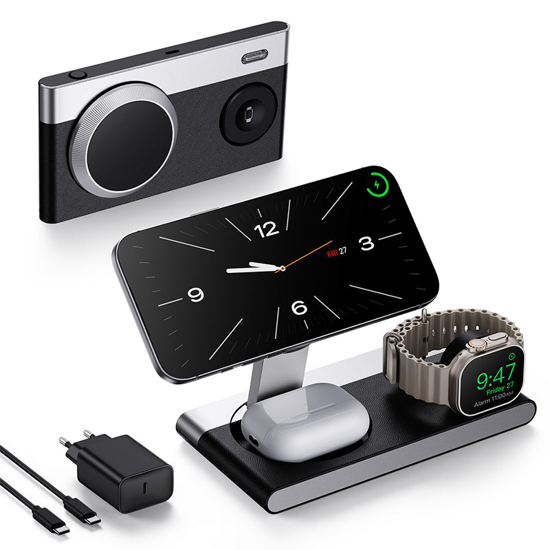 Wireless Charging Station 3-in-1 Magnetic Foldable