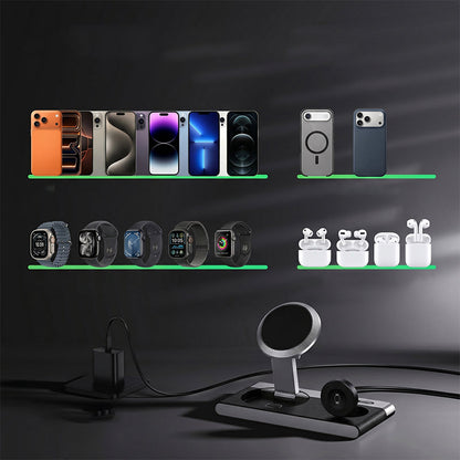 Wireless Charging Station 3-in-1 Magnetic Foldable