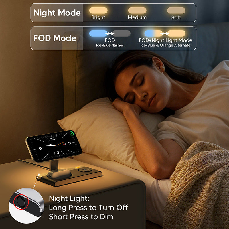 Wireless Charging Station 3-in-1 Magnetic Foldable