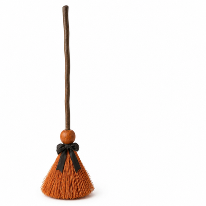 Witch Broom Sound-Activated Motion & Laugh Battery-Powered