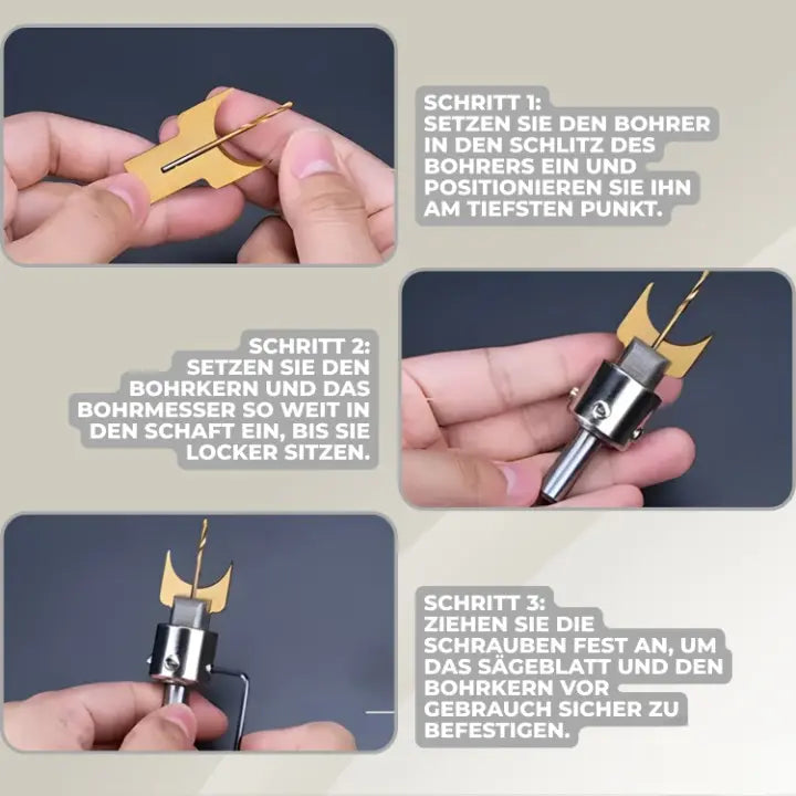 Wood Drill Bit Set Carbide Tips Set of 4