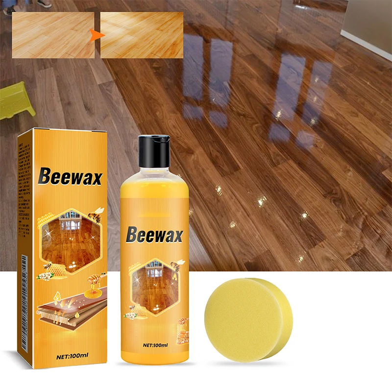 Wood Polish Natural Beeswax With Polishing Sponge