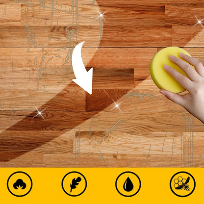 Wood Polish Natural Beeswax With Polishing Sponge