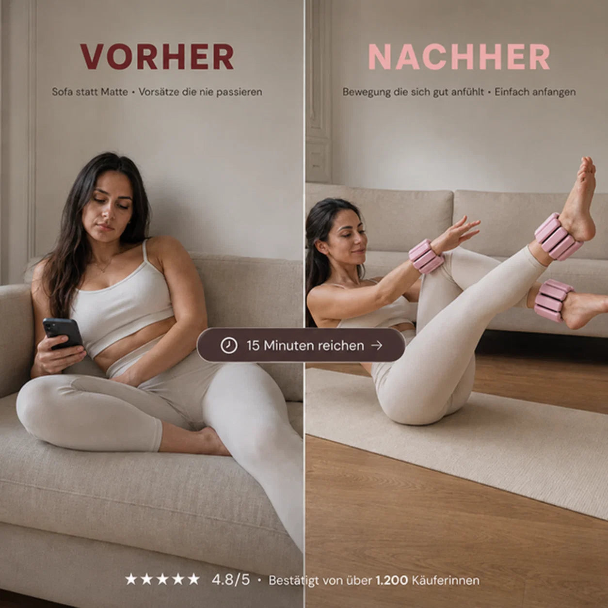 Wrist & Ankle Weights Adjustable Hook-And-Loop Secure Fit