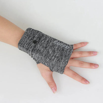 Wrist Phone Pouch Slim Elastic Fit Snap Closure