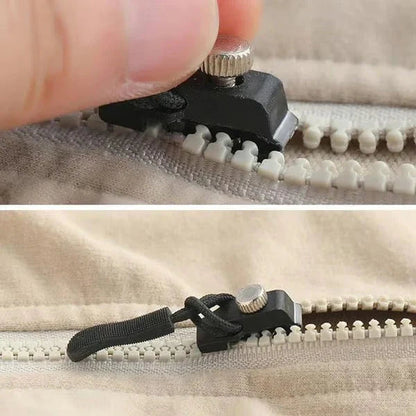 Zipper Pulls Metal Screw Nylon Loop Set of 6