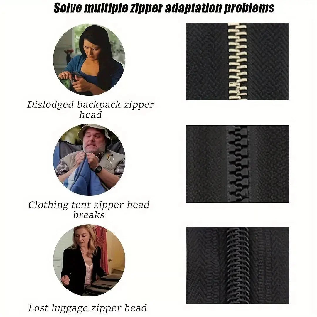 Zipper Pulls Tool-Free Clip-On Universal Fit Set of 12