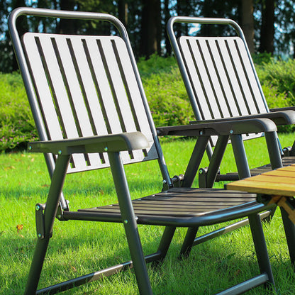 Portable Outdoor Chair with Sturdy Frame and Comfort Footrest