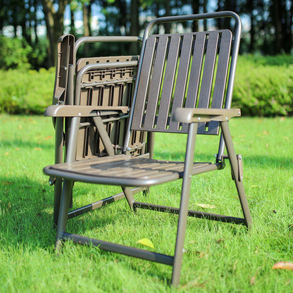 Portable Outdoor Chair with Sturdy Frame and Comfort Footrest