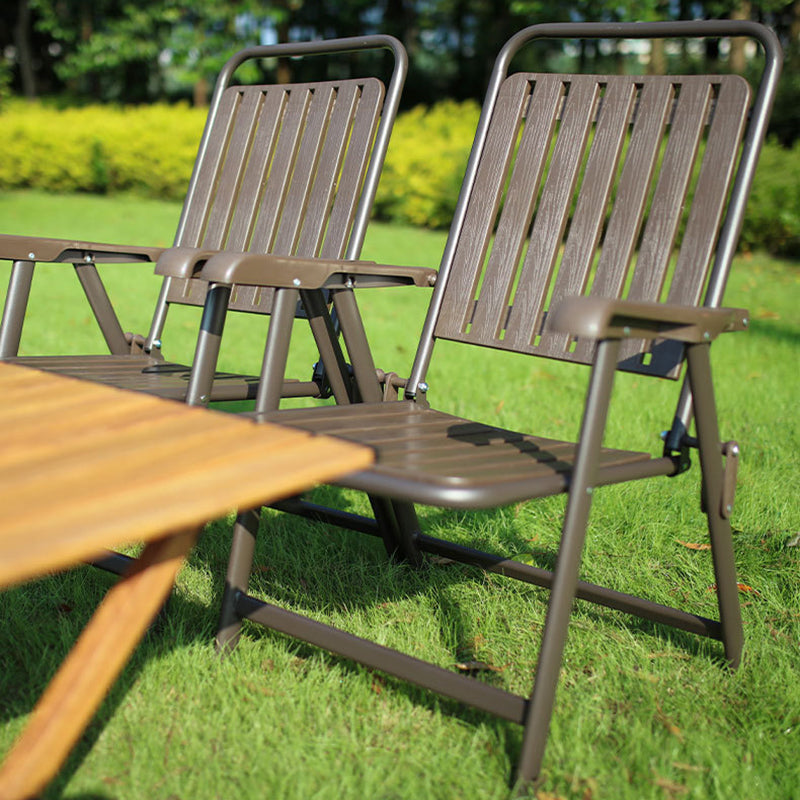 Portable Outdoor Chair with Sturdy Frame and Comfort Footrest
