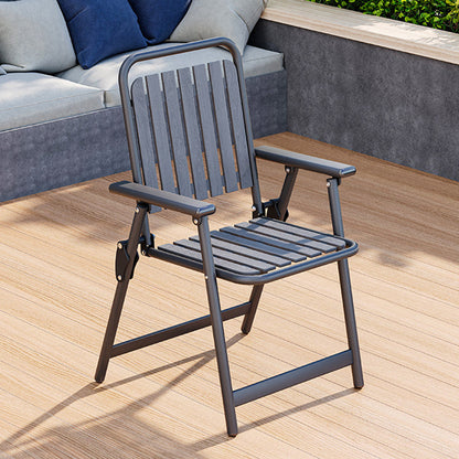Portable Outdoor Chair with Sturdy Frame and Comfort Footrest