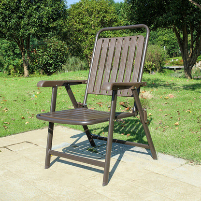 Portable Outdoor Chair with Sturdy Frame and Comfort Footrest