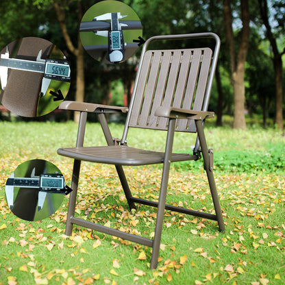 Portable Outdoor Chair with Sturdy Frame and Comfort Footrest