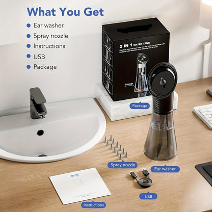 Gentle Ear Care System with Adjustable Water Pressure
