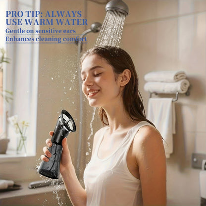 Gentle Ear Care System with Adjustable Water Pressure