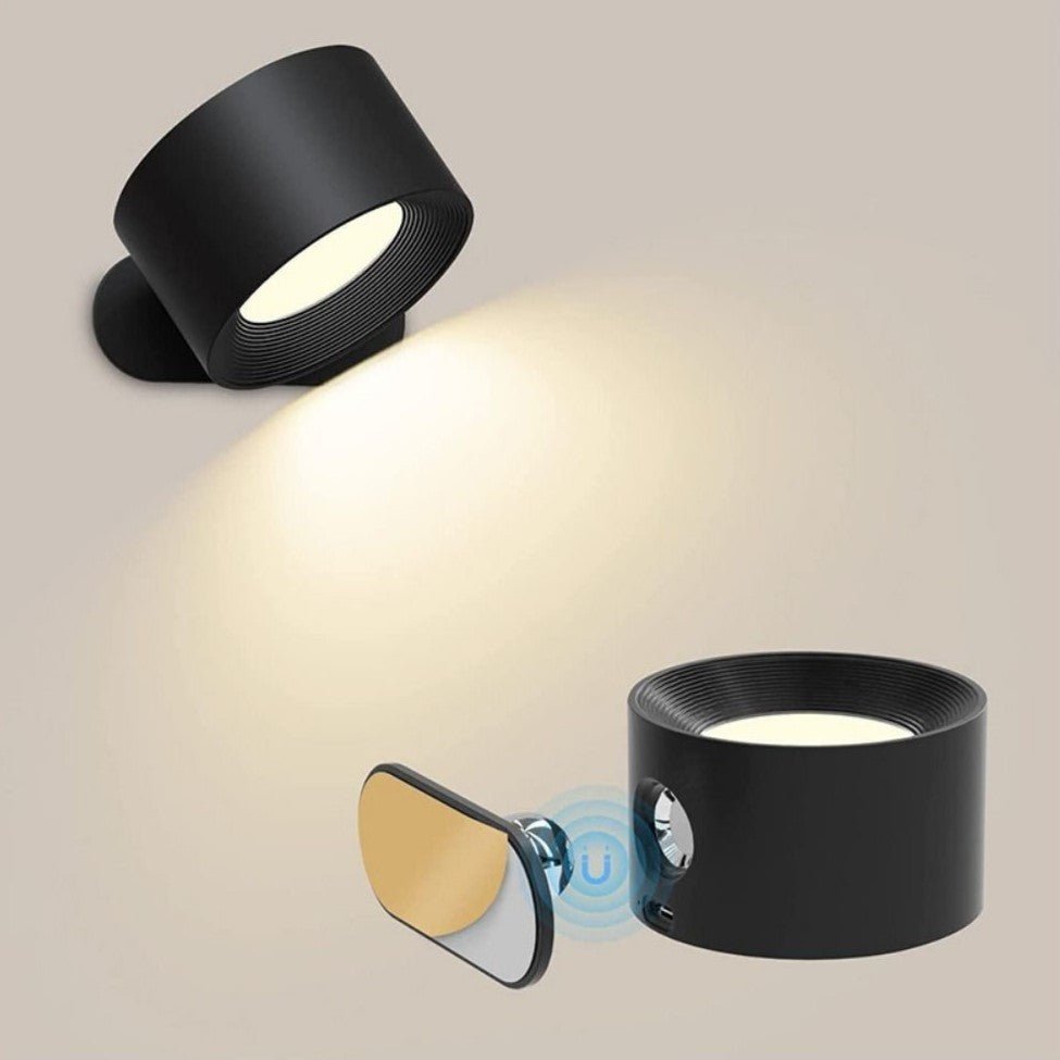 Adjustable Magnetic Wall Light with 360° Rotation and Long Battery Life