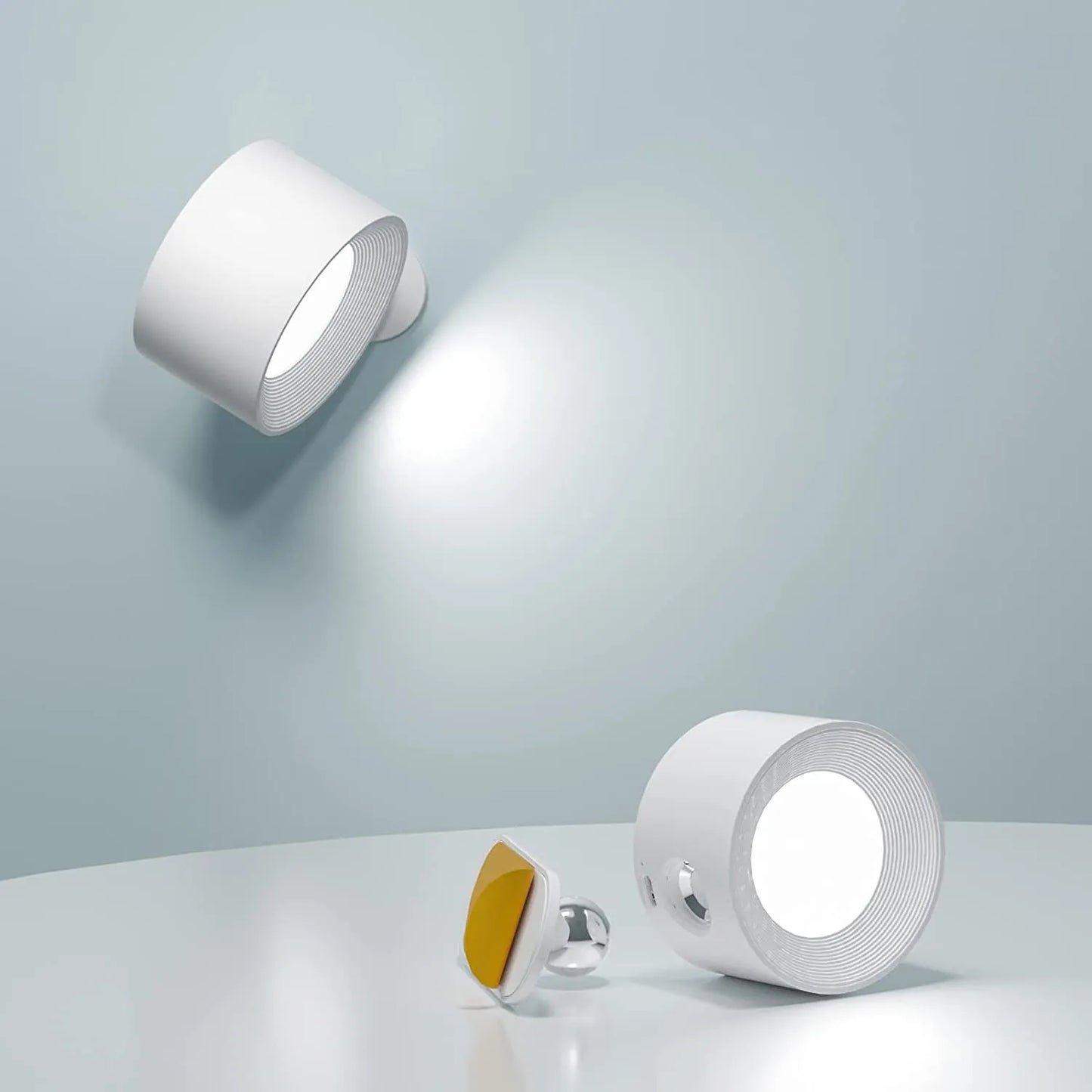 Adjustable Magnetic Wall Light with 360° Rotation and Long Battery Life
