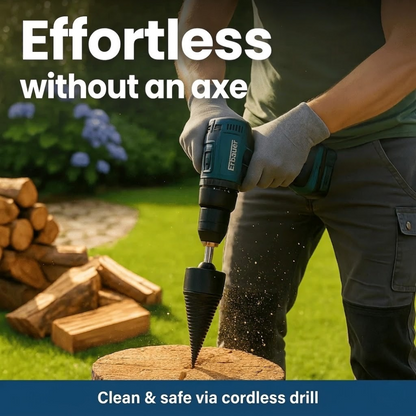 SwiftWood Pro Firewood Drill Bit Set – Effortless Splitting