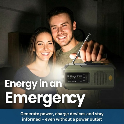Essential Survival Radio with Solar Power & Hand Crank