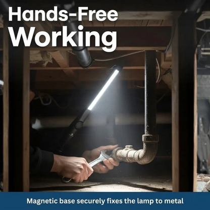 Versatile Magnetic LED Work Light - Rechargeable with Adjustable Brightness