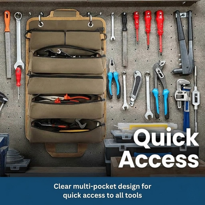 Ultimate Tool Organizer - Compact Roll-Up Tool Bag