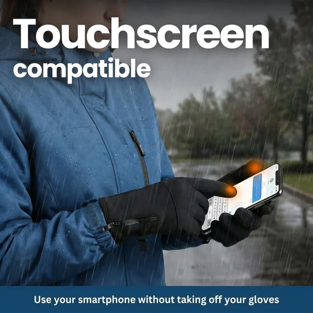 Rechargeable Thermal Gloves with 3 Heat Settings for Winter
