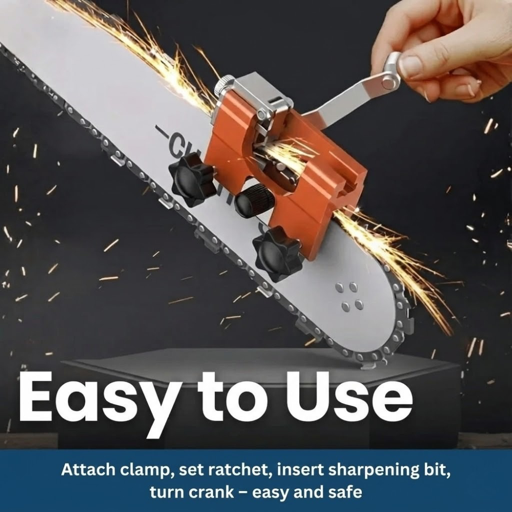 QuickEdge Portable Chainsaw Sharpener - Durable Design