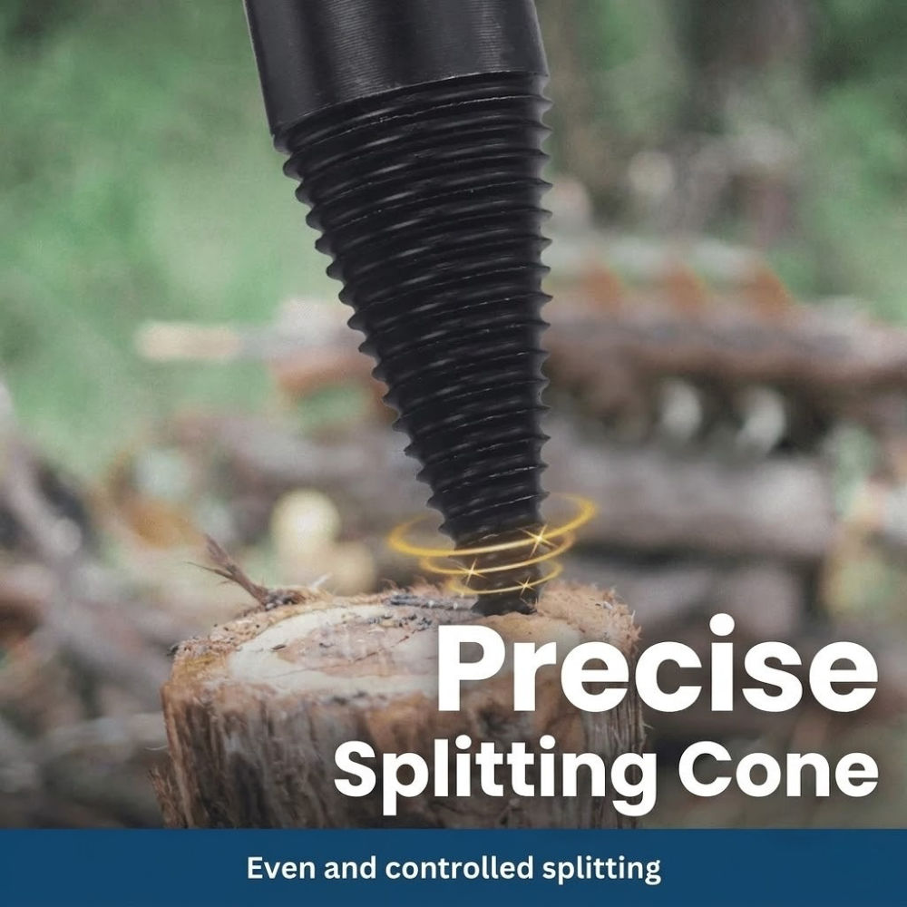 SwiftWood Pro Firewood Drill Bit Set – Effortless Splitting