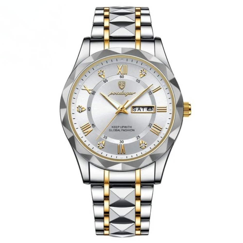 Elite Men's Timepiece with Quartz Precision and Stainless Steel Design