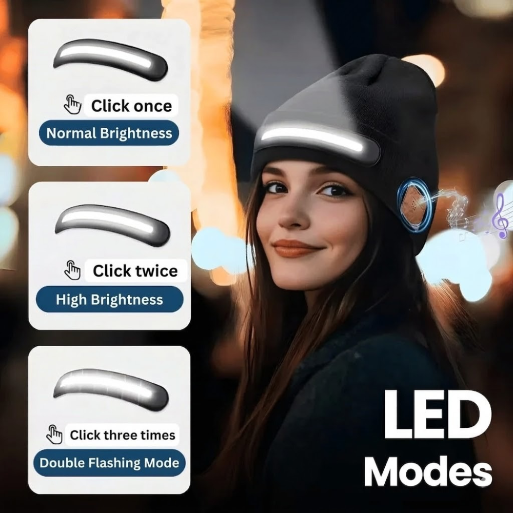 LumiBeanie Wireless Music & Light Hat