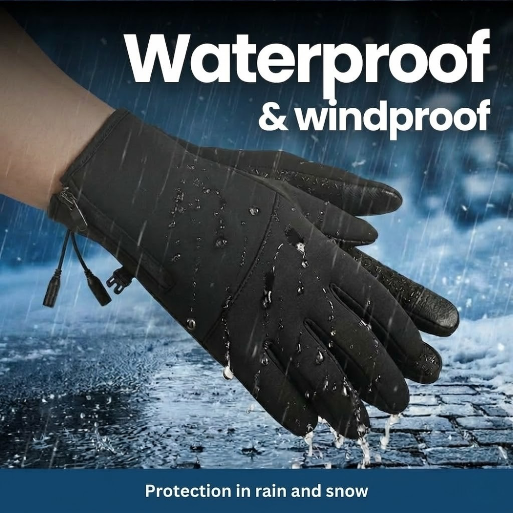 Rechargeable Thermal Gloves with 3 Heat Settings for Winter