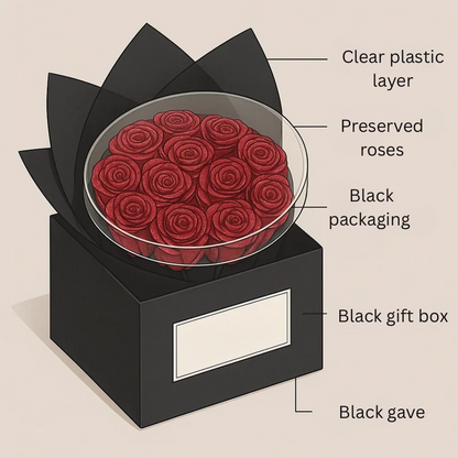 Eternal Bloom Preserved Rose Arrangement