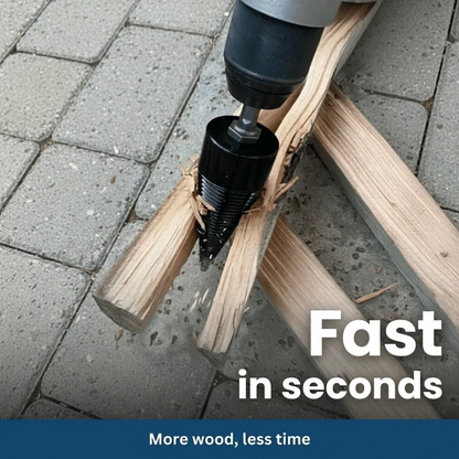 SwiftWood Pro Firewood Drill Bit Set – Effortless Splitting