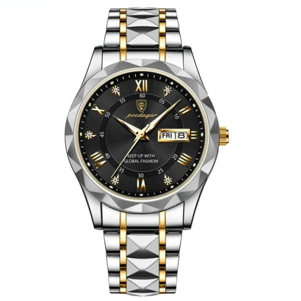 Elite Men's Timepiece with Quartz Precision and Stainless Steel Design