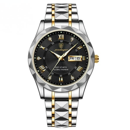 Elite Men's Timepiece with Quartz Precision and Stainless Steel Design