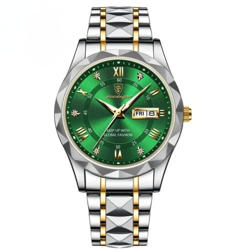 Elite Men's Timepiece with Quartz Precision and Stainless Steel Design