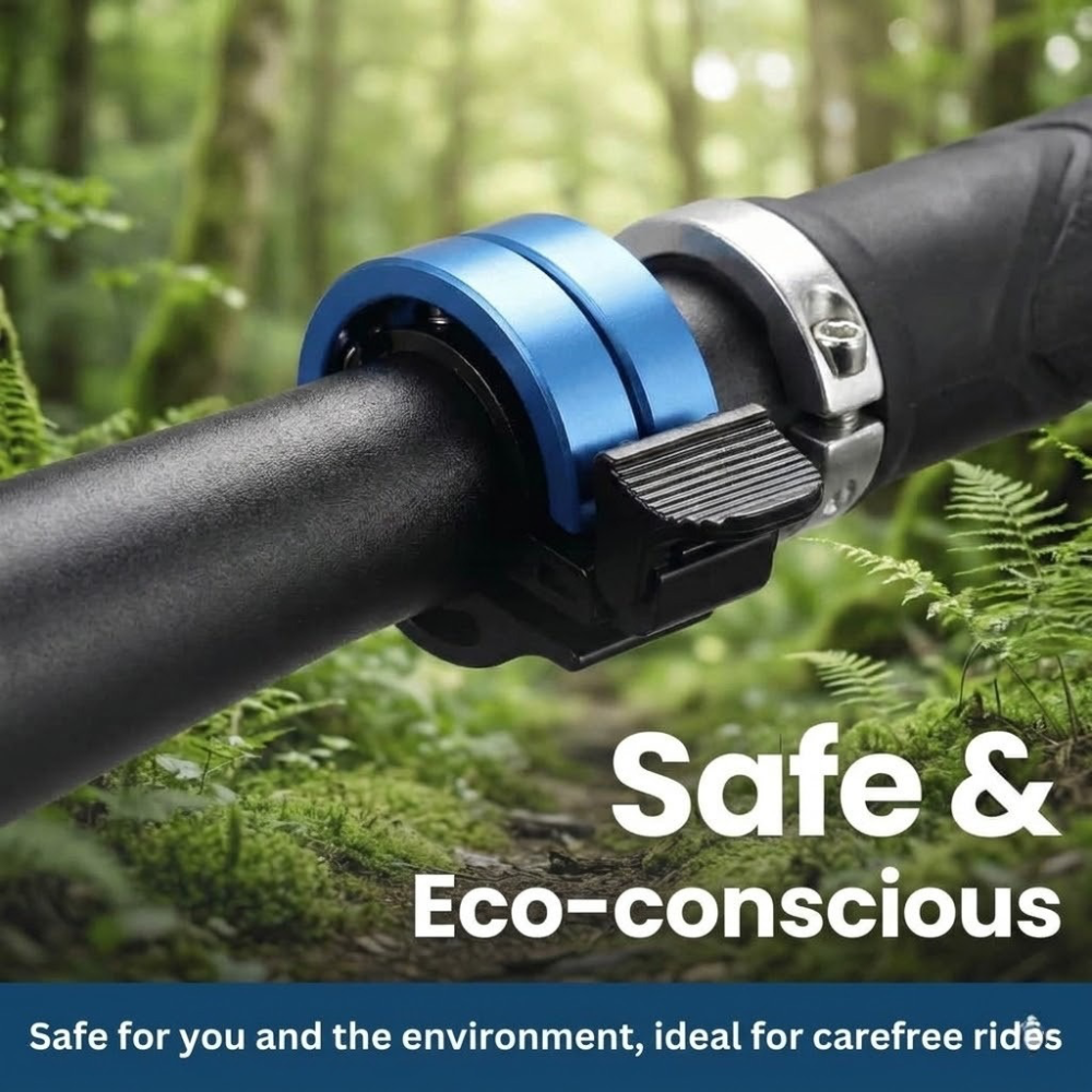 SleekSound Compact Bike Bell - Stylish Safety for Riders