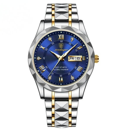 Elite Men's Timepiece with Quartz Precision and Stainless Steel Design