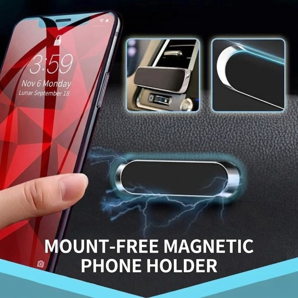 Adhesive Phone Mount with Magnetic Grip