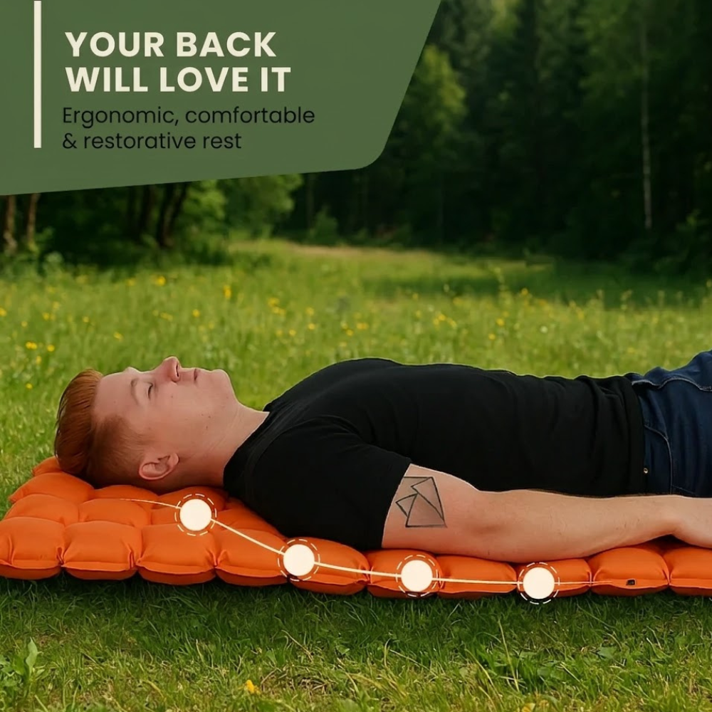 NimbusLite Air Mattress with Built-In Inflation System