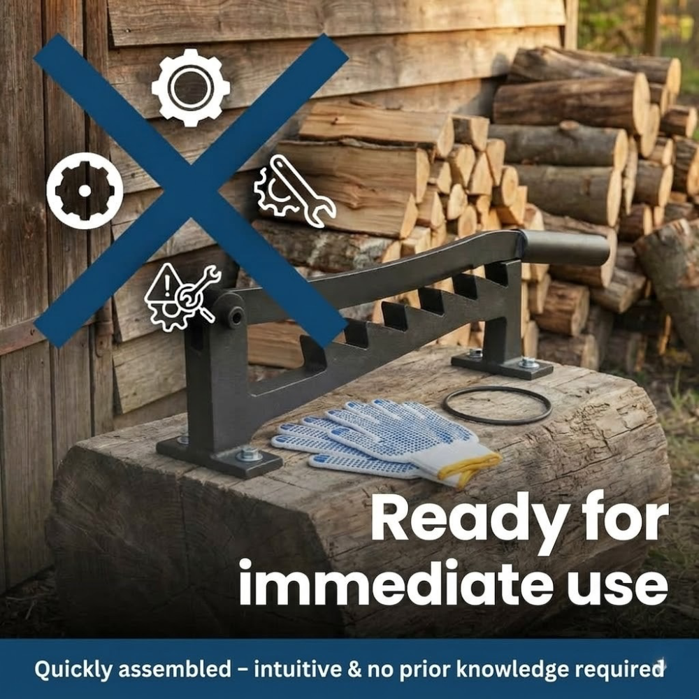 SmartWood Pro Manual Firewood Splitter for Wall Mounting