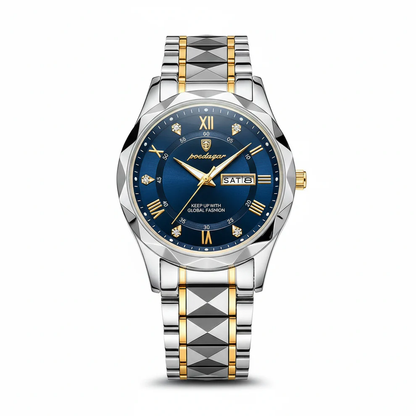 Elite Men's Timepiece with Quartz Precision and Stainless Steel Design
