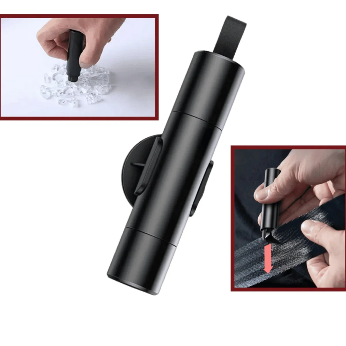 QuickEscape 2-in-1 Emergency Tool: Glass Breaker & Seat Belt Cutter