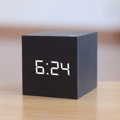 SleekCube LED Alarm Clock with Easy Read Display