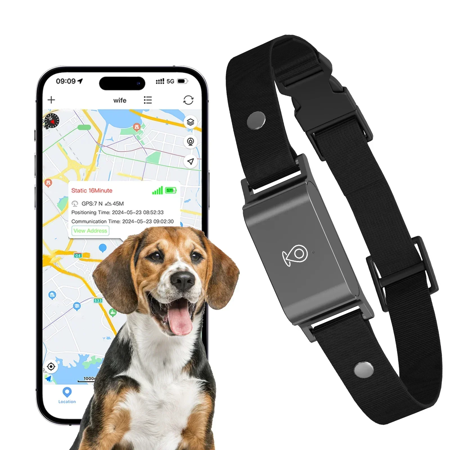 FurryFriend SecureTrack Waterproof GPS Collar for Pets