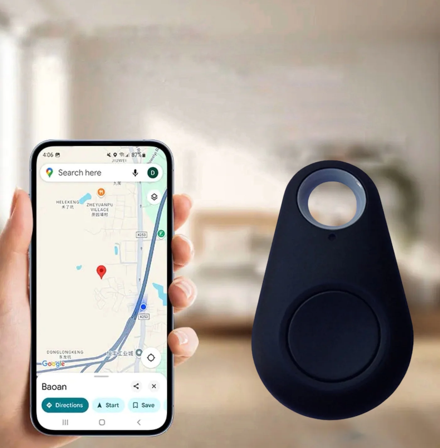 SafeTrack Mini GPS Locator for Kids with SOS Notification