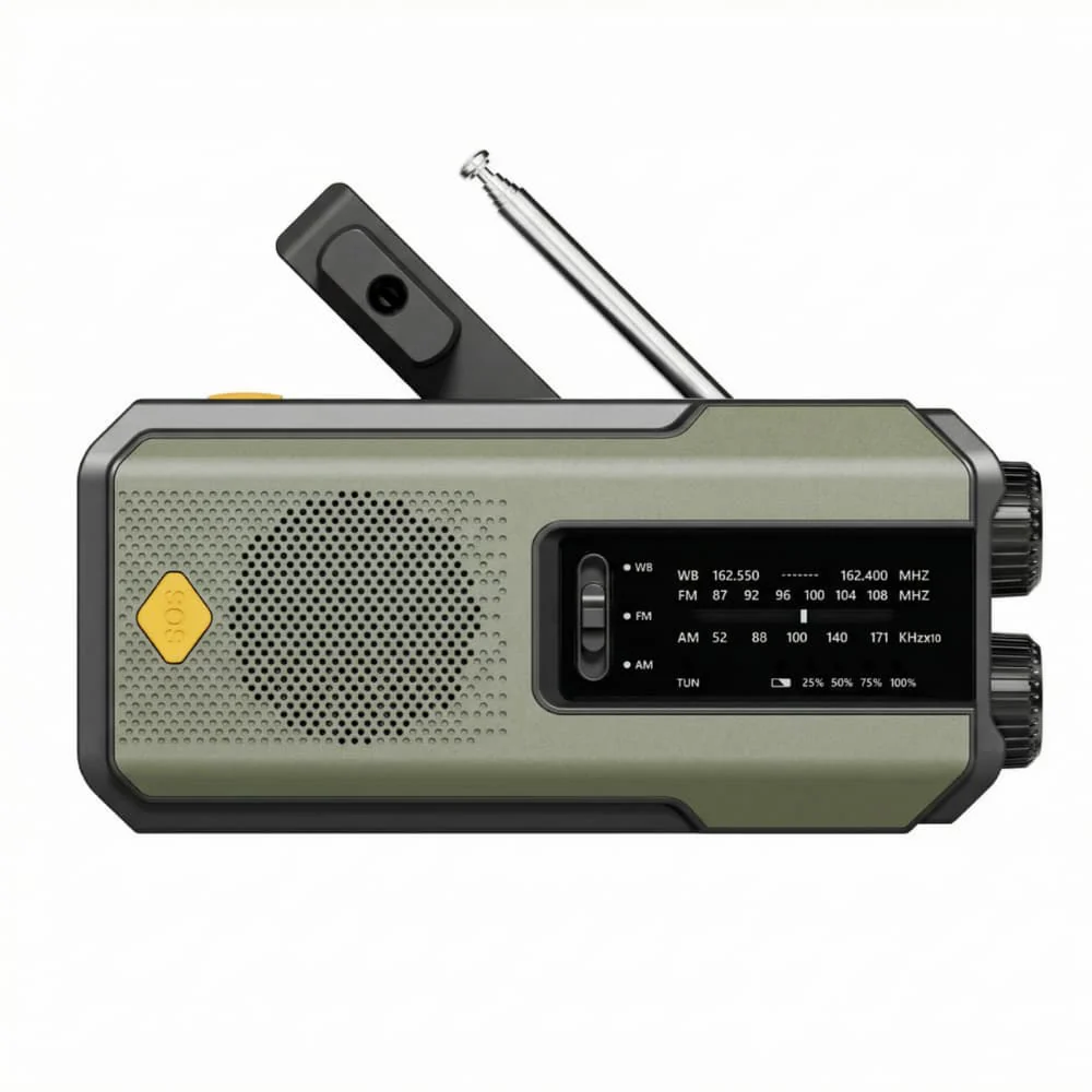 Essential Survival Radio with Solar Power & Hand Crank